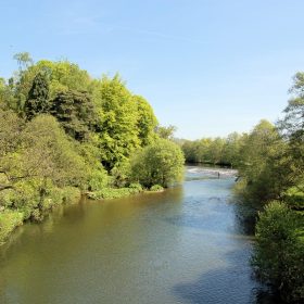 Wier and river at Birdsgrove