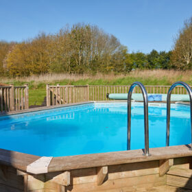 The swimming pool at Wellacres House