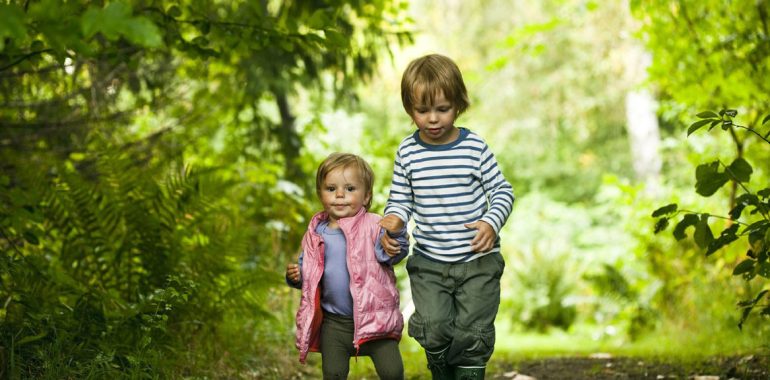 children-in-woods - kate & tom's Large Holiday Homes