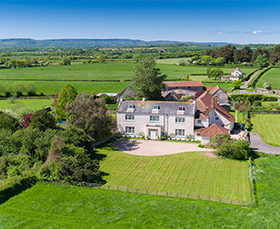 Large house in the Somerset countryside.