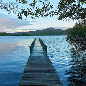 River Jetty on lake windermere.