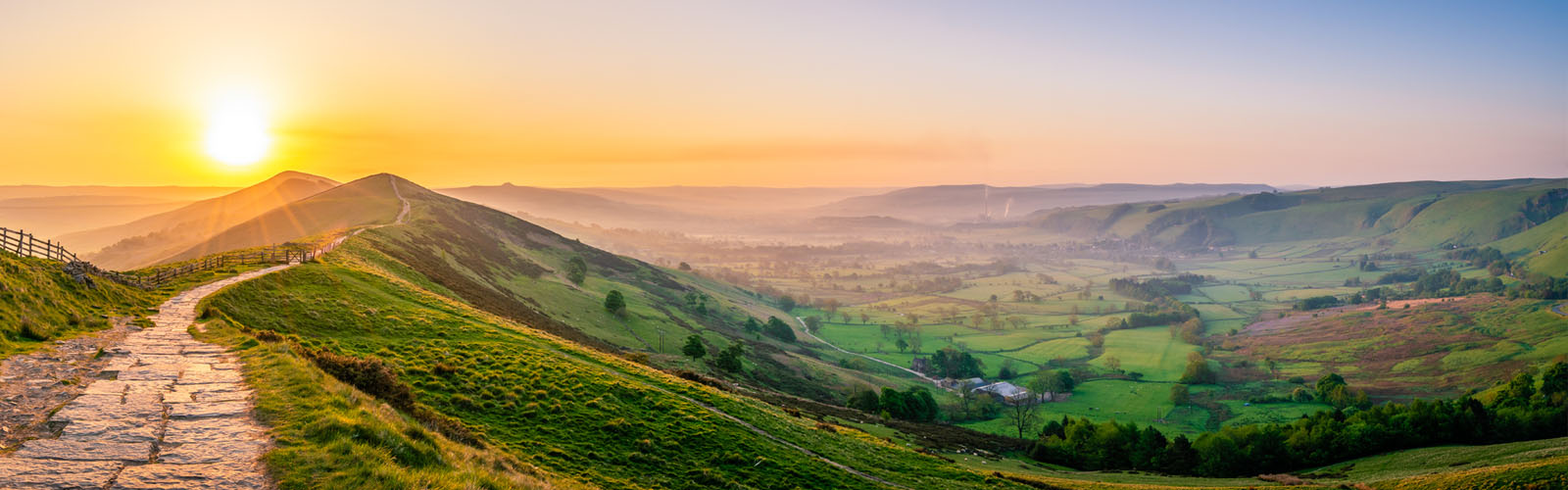 Mam Tor mountain in Peak District