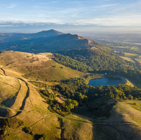 View over the Malvern Hills.