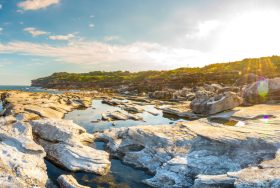 Captain Cook Drive at Kurnell is on the south eastern of Botany Bay.