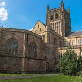 Worcester cathedral, Worcestershire.