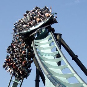 Alton Towers air rollercoaster.