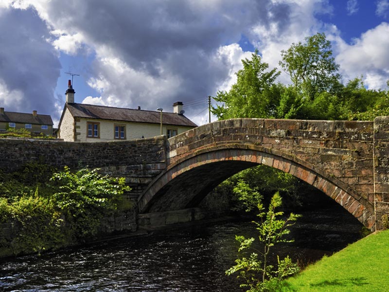 Dunsop bridge in the Forest of Bowland in Lancashire.