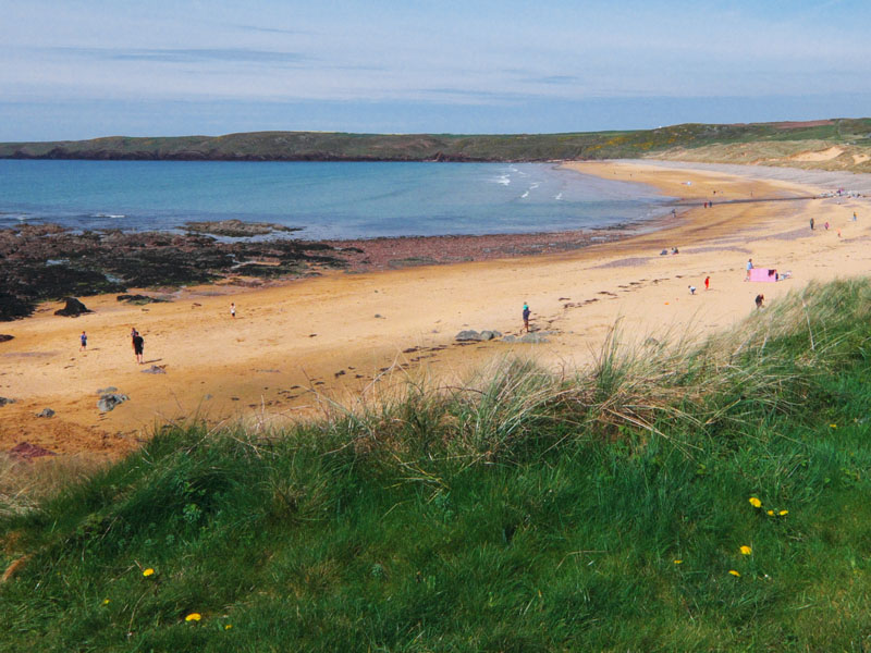 West beach in Pembrokeshire.