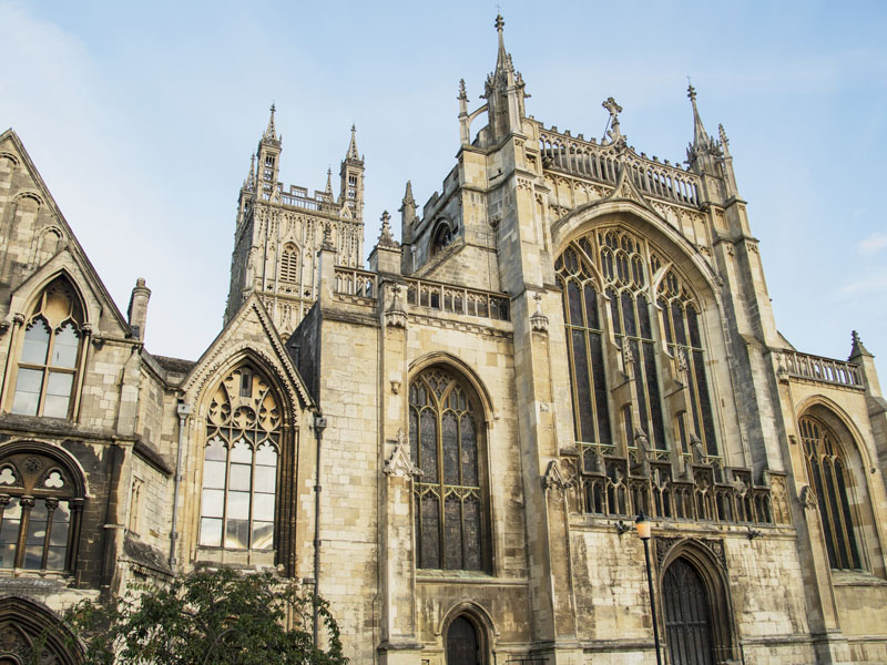 Gloucester Cathedral in Gloucestershire.