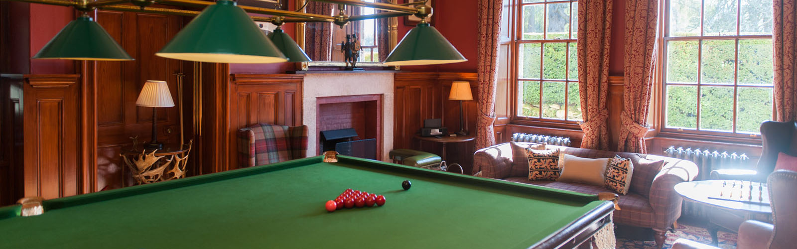 Large house with Snooker table.