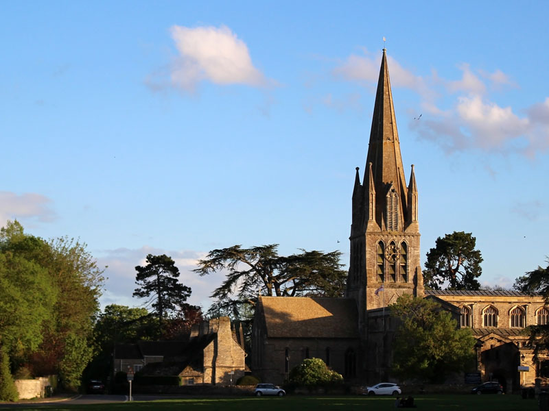 St. Mary's on the Green, the main and civic church for the town of Witney , Oxfordshire.