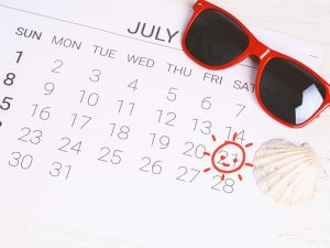 Summer holiday Calendar.